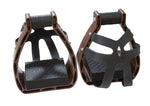 Load image into Gallery viewer, Western plastic stirrups with brown cage
