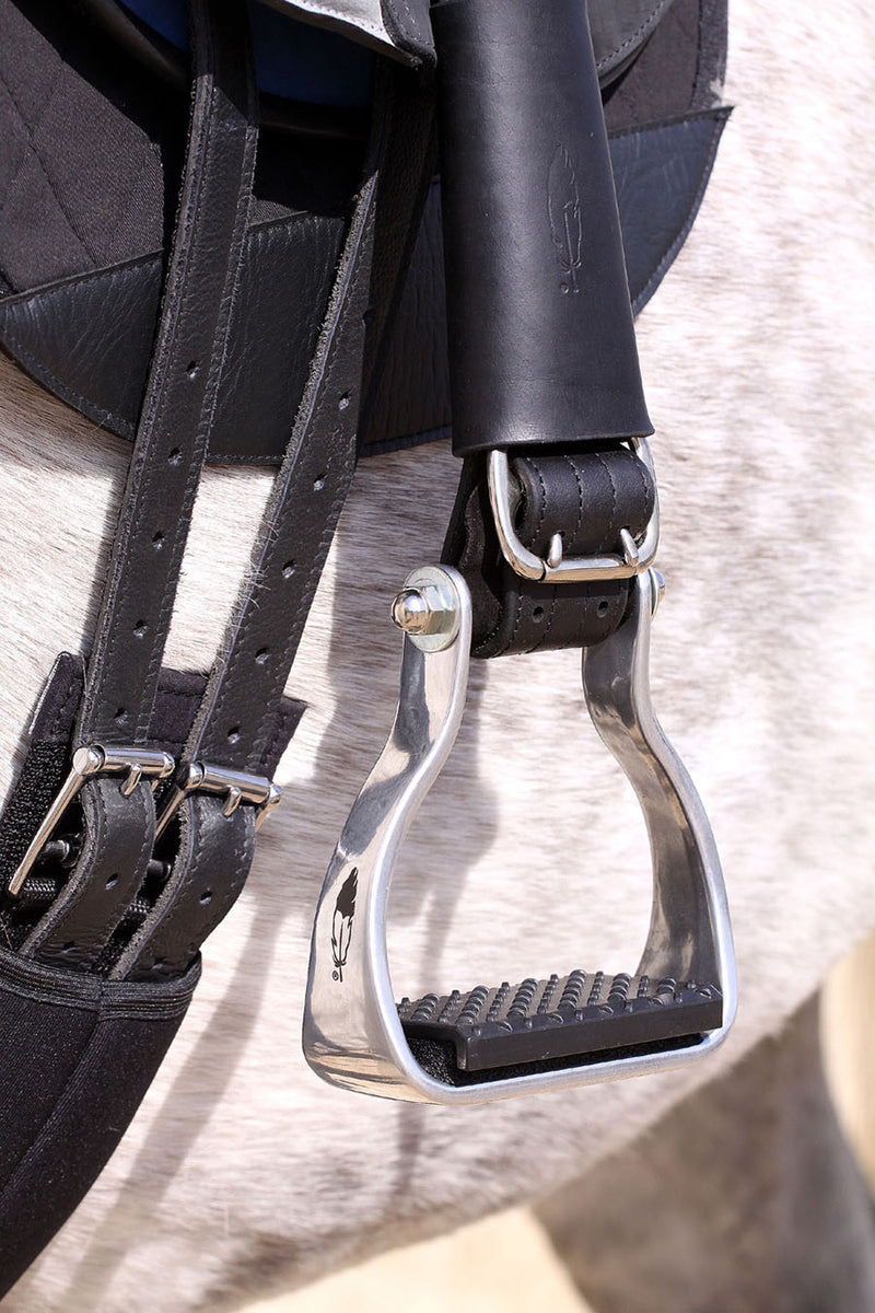 Hill Leather Company Étriers de selle Western en aluminium de 14 cm de large avec bande de roulement Grip Rite Hill Leather Company Étriers de selle Western en aluminium de 14 cm de large avec bande de roulement Grip Rite